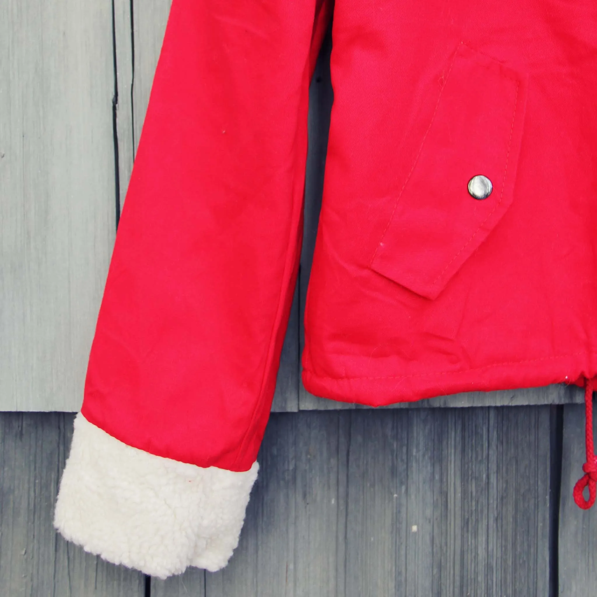 Sherpa Coat in Red