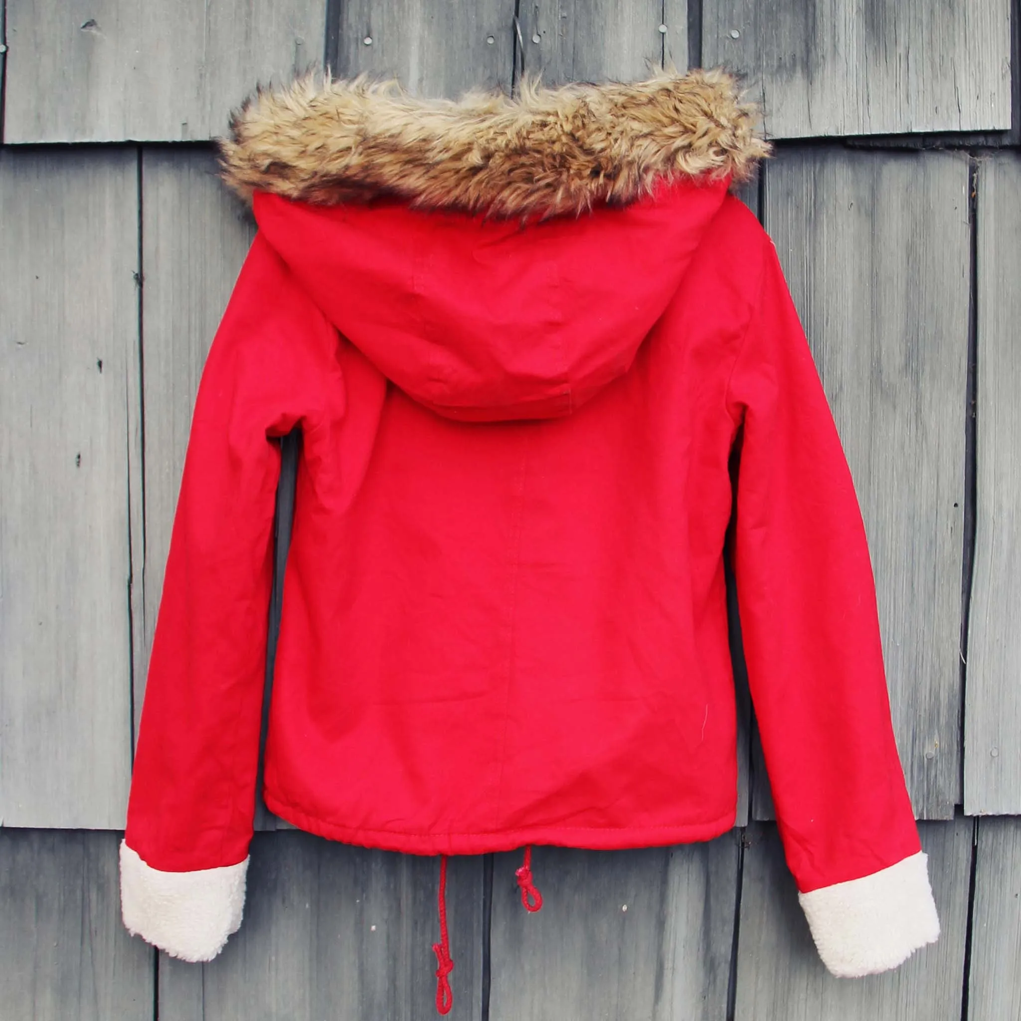 Sherpa Coat in Red