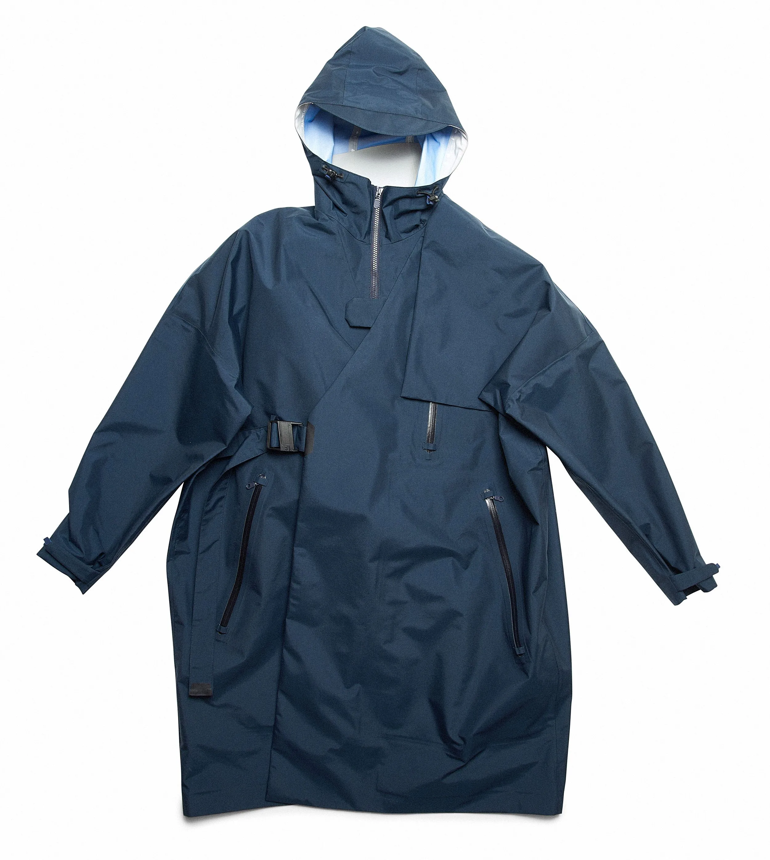 Spro F/Ce. Wrap Coat Raincoat Navy