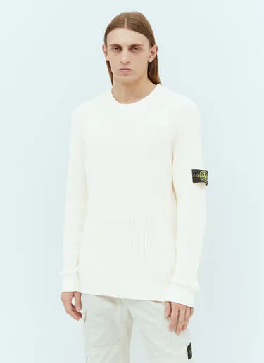 STONE ISLAND  |Crew Neck Wool Street Style Long Sleeves Sweaters