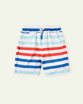 Striped Terry Shorts