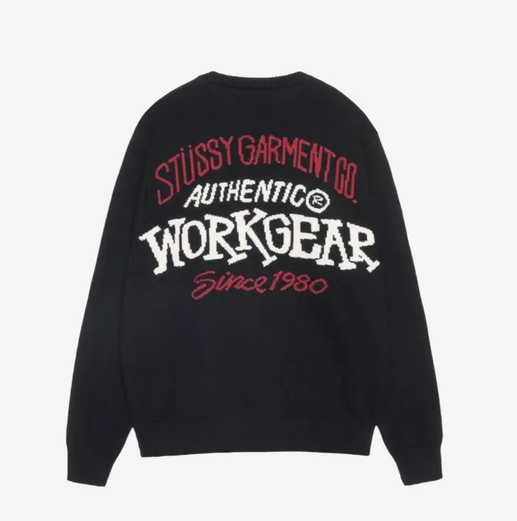 STUSSY  |Street Style Logo Skater Style Sweaters