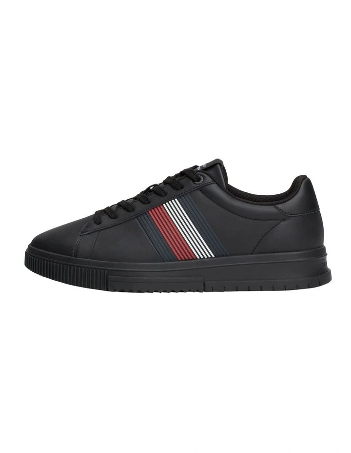 Super cup Leather Sneaker in Black