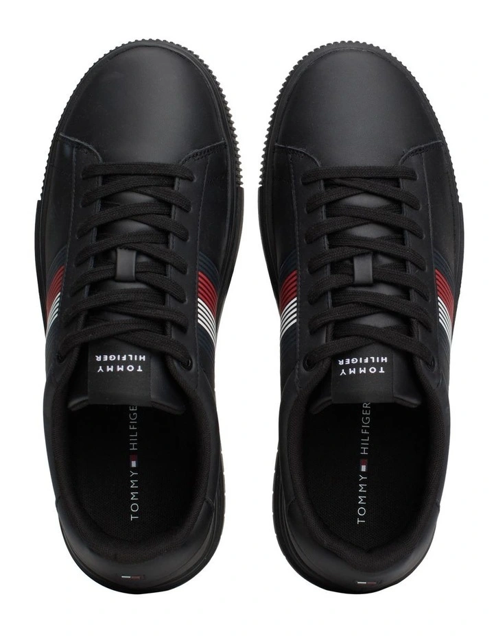 Super cup Leather Sneaker in Black