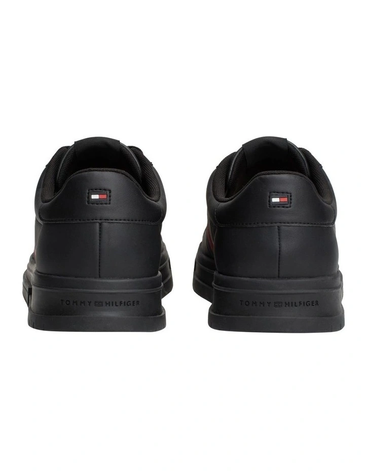 Super cup Leather Sneaker in Black