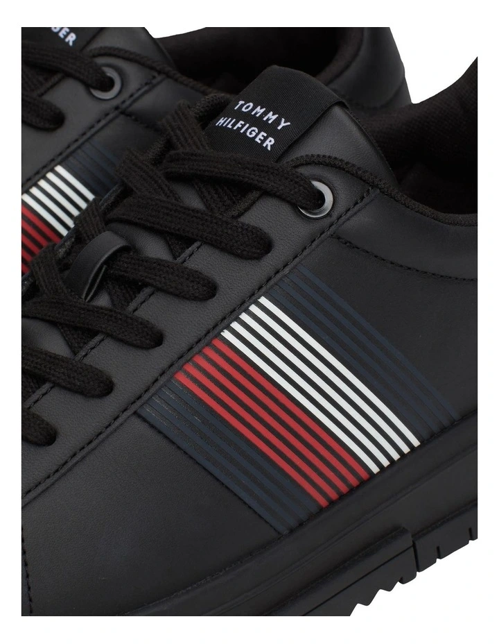 Super cup Leather Sneaker in Black