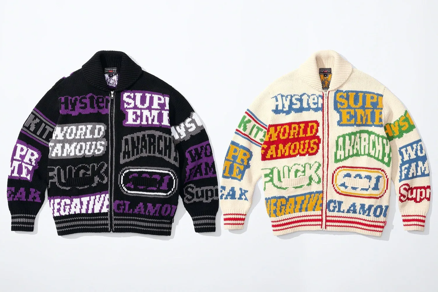 Supreme  |Unisex Street Style Collaboration Skater Style Sweaters