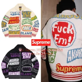 Supreme  |Unisex Street Style Collaboration Skater Style Sweaters