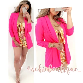 Tori Blazer- Neon Fuchsia