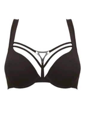 Triangle Black Bra