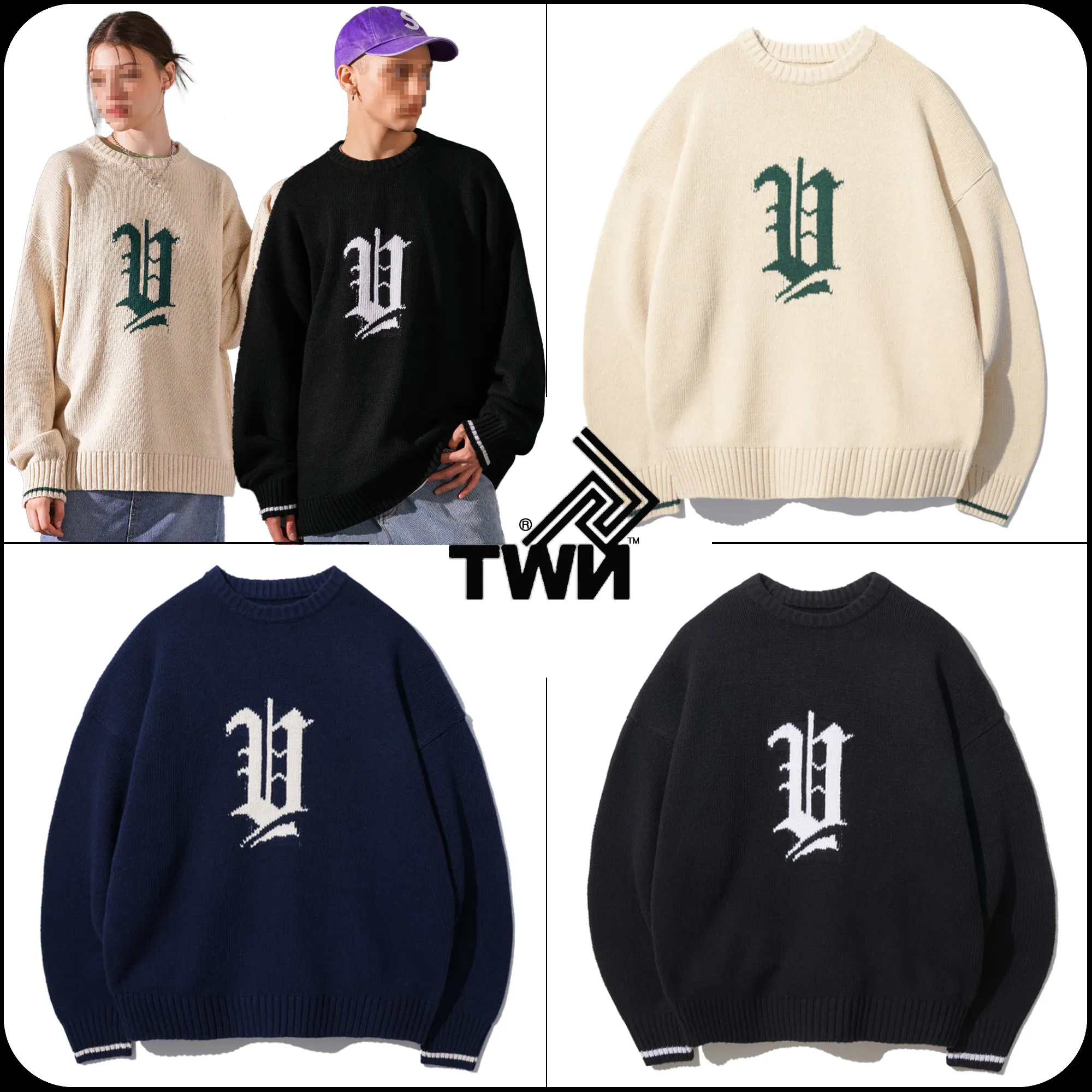 TWN  |[TWN]★INITIAL KNIT