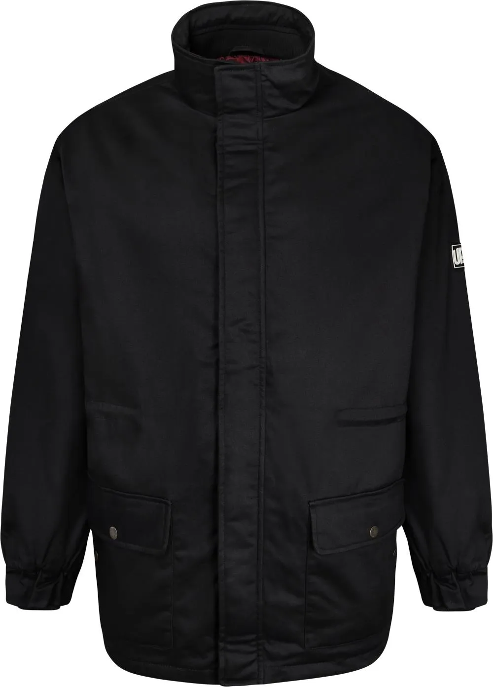 Uptheir Cyrus Padded Jacket With Contrast Lining - Black