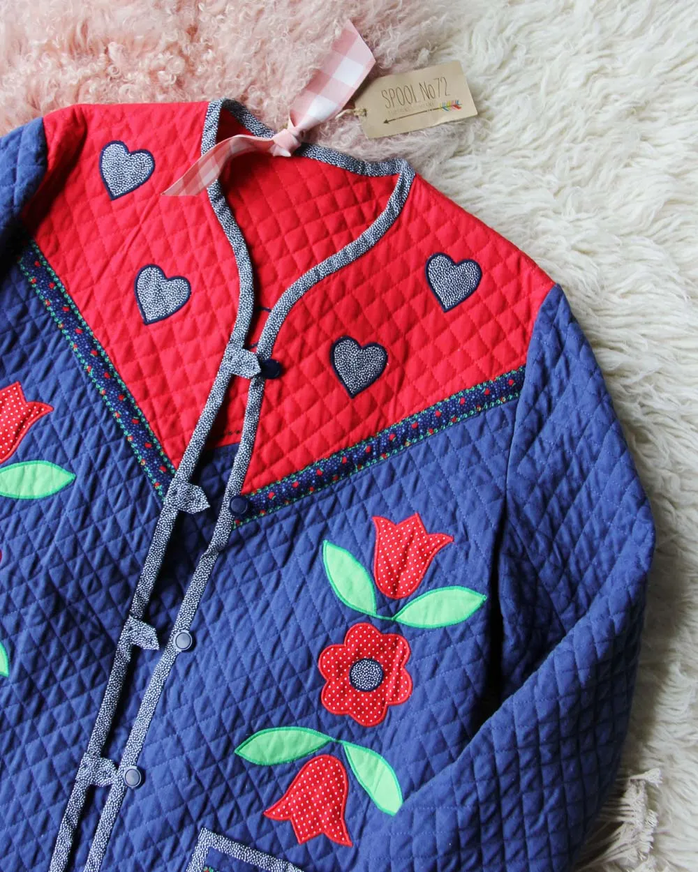 Vintage Heart Quilt Coat