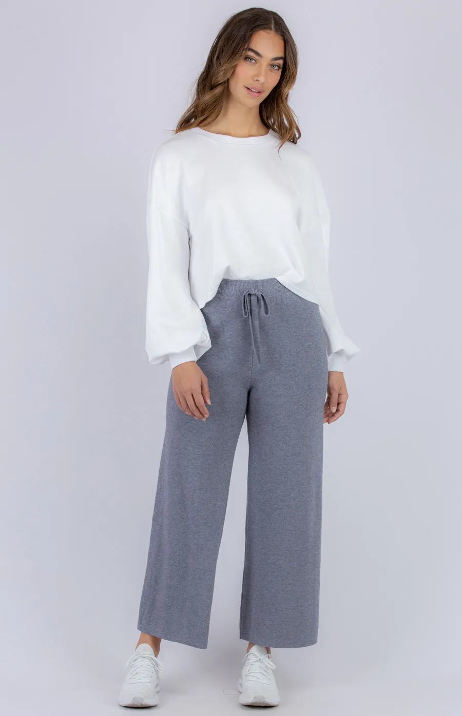 Wide Leg Knit Lounge Pants (SKN390)