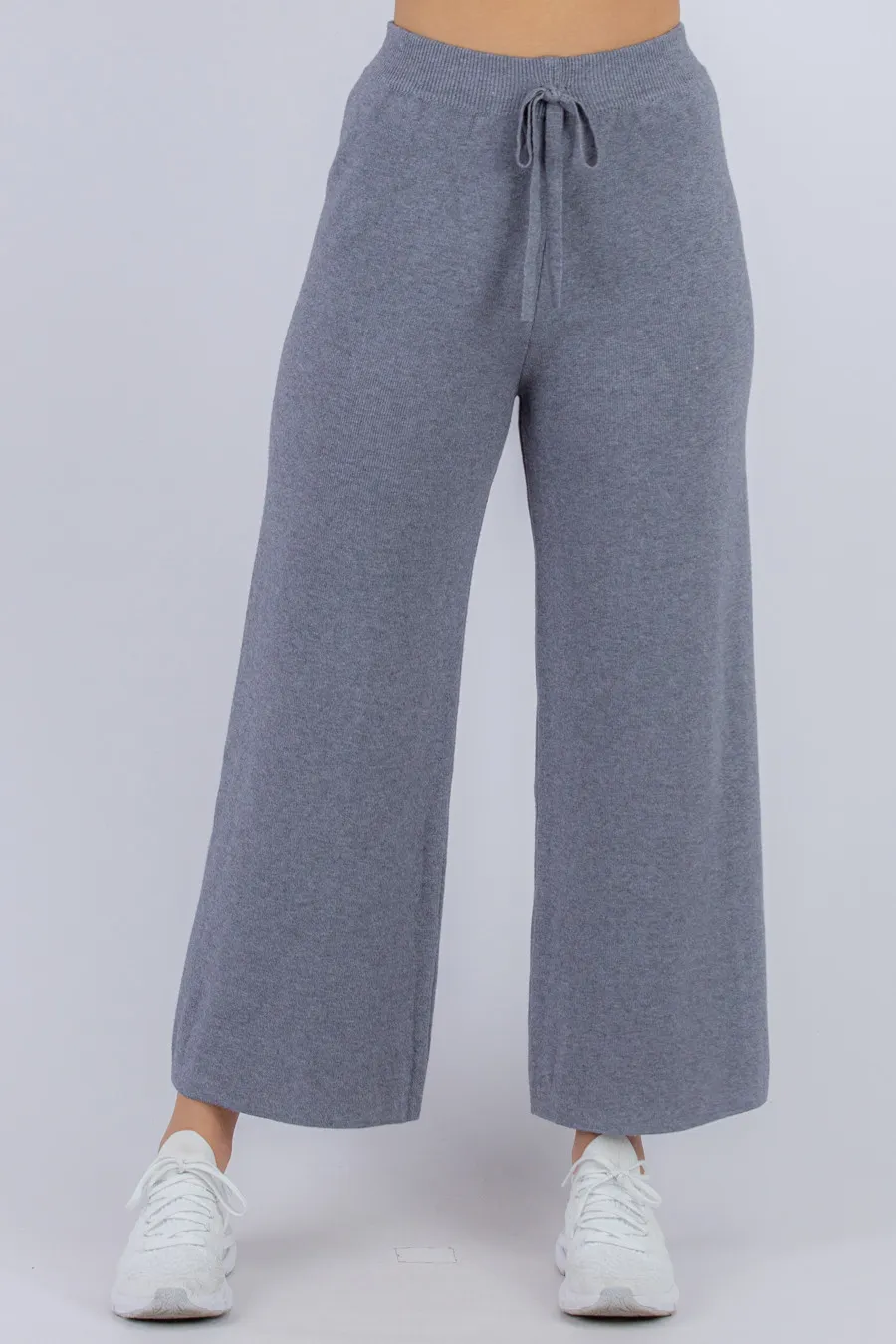 Wide Leg Knit Lounge Pants (SKN390)