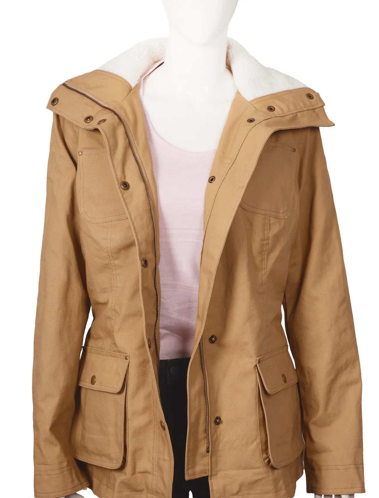 Women's Outfit Yellowstone Kelsey Chow Cotton Coat - Famous Jackets