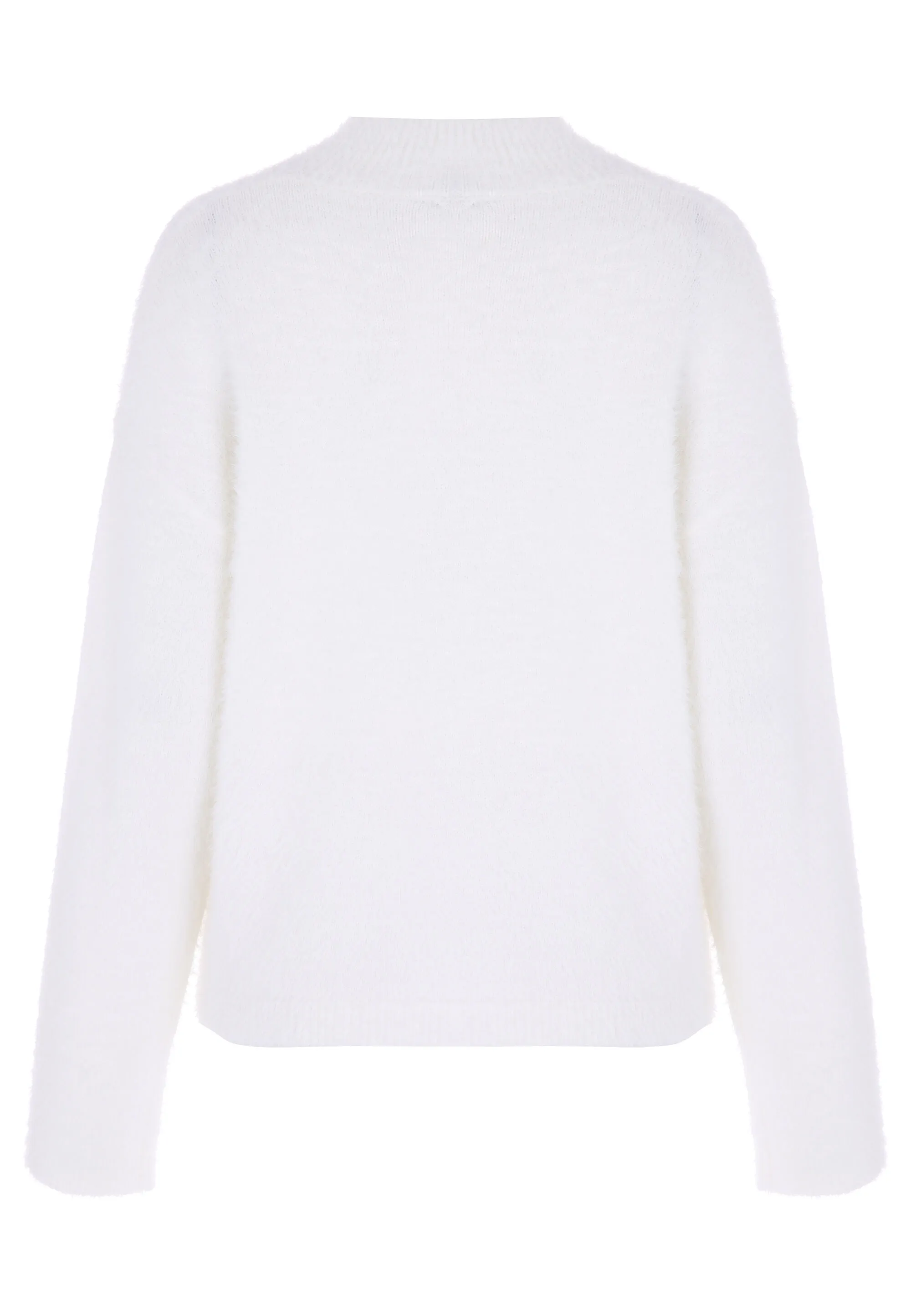 Womens White Lash Knit Jumper