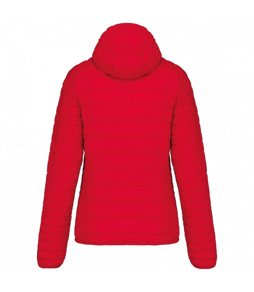 Womens/ladies lightweight hooded padded jacket red Kariban