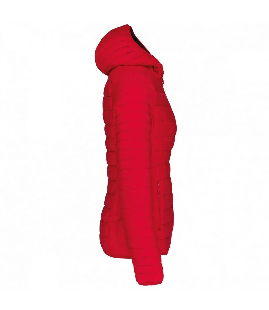 Womens/ladies lightweight hooded padded jacket red Kariban