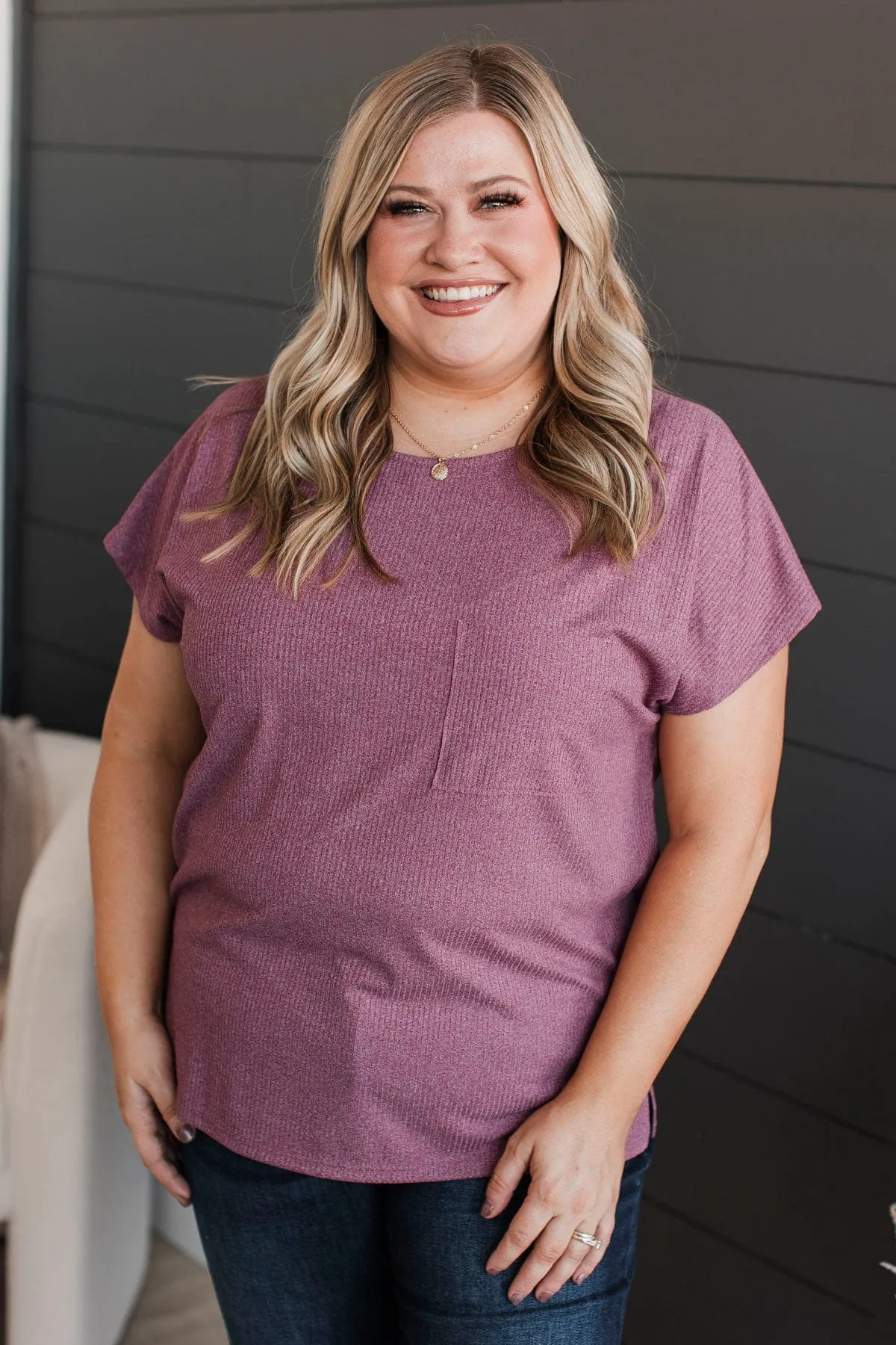 Wrapped Around Your Finger Knit Top- Marsala