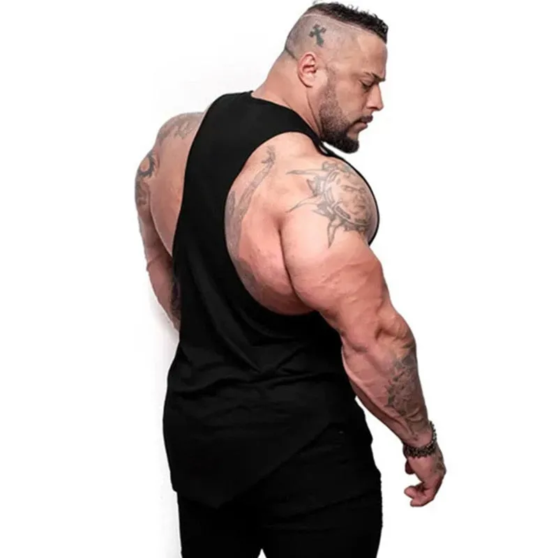 Xituodai Mens Clothing Workout Muscle Oversize Tank Top Musculation Fashion Fitness Breathable Singlets Gym Bodybuilding  Sleeve