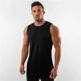 Xituodai Mens Plain Mesh Running Vest Summer Quick Dry Gym Clothing Bodybuilding Fitness Tank Top Sleeveless T Shirt Workout Sin