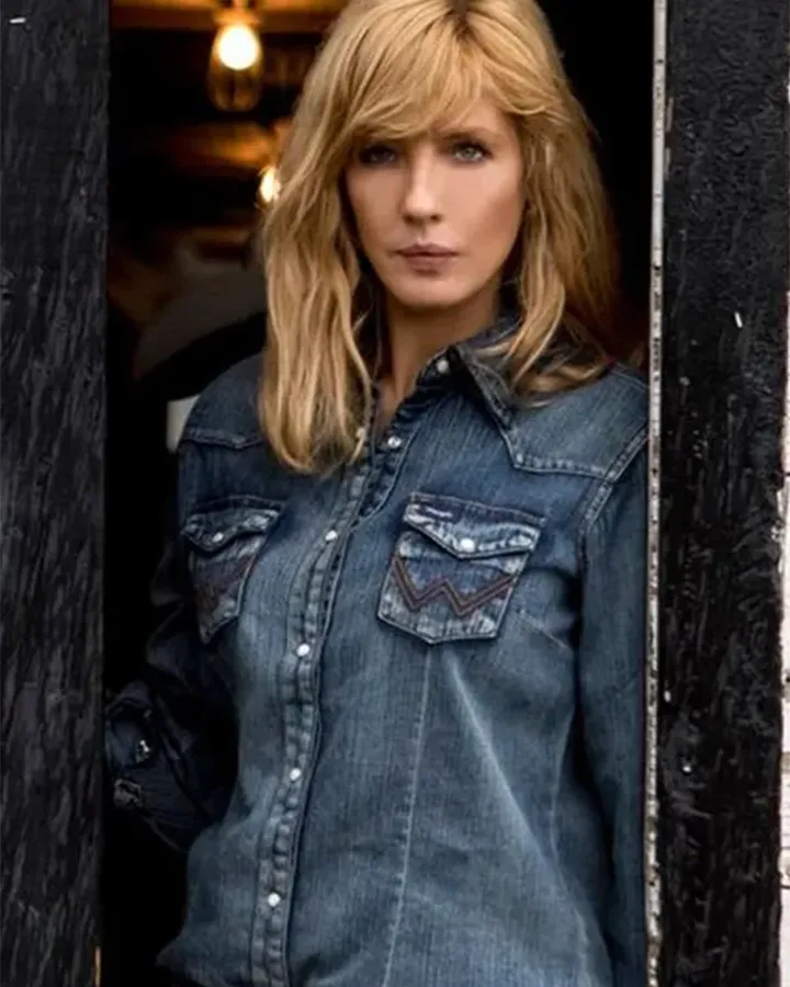 Yellowstone Beth Dutton Blue Denim Jacket | William Jacket