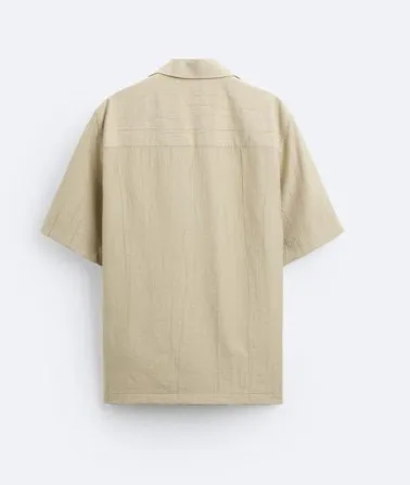 ZARA  |Plain Short Sleeves Shirts