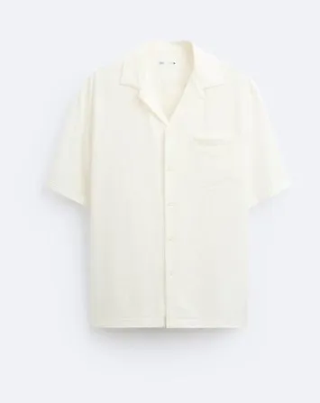 ZARA  |Plain Short Sleeves Shirts