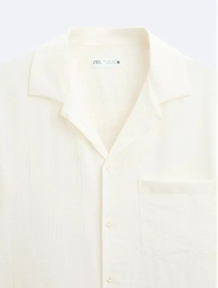 ZARA  |Plain Short Sleeves Shirts