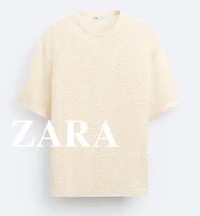 ZARA  |Plain Short Sleeves T-Shirts